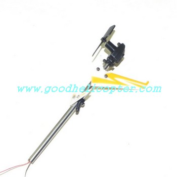 dfd-f101-f101a-f101b helicopter parts yellow color tail set (tail big boom + tail motor + tail motor deck + tail blade + yellow color tail decoration set)